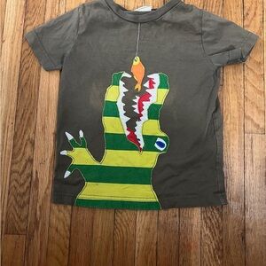 Mini Boden 2-3 Crocodile applique tee